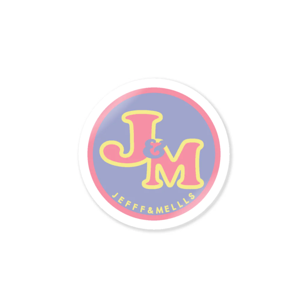 Jefff&MelllsのJ&M サークルロゴ／グッズ ステッカー