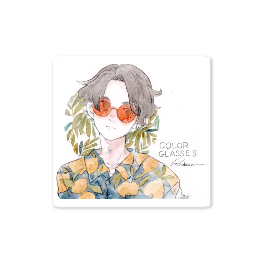 瀬戸すばるのCOLOR GLASSES🍋 Sticker