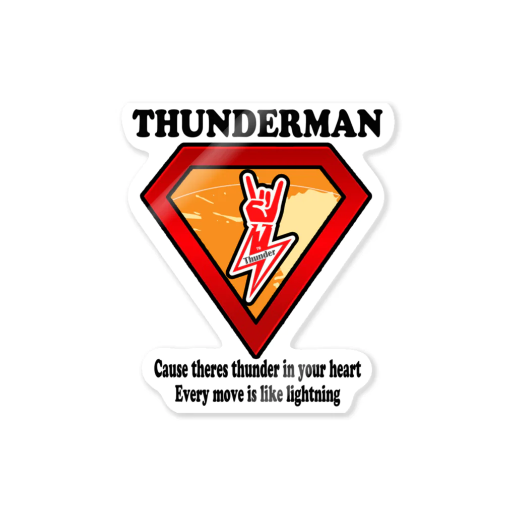 thunder4uのTHUNDERMAN-01 ステッカー