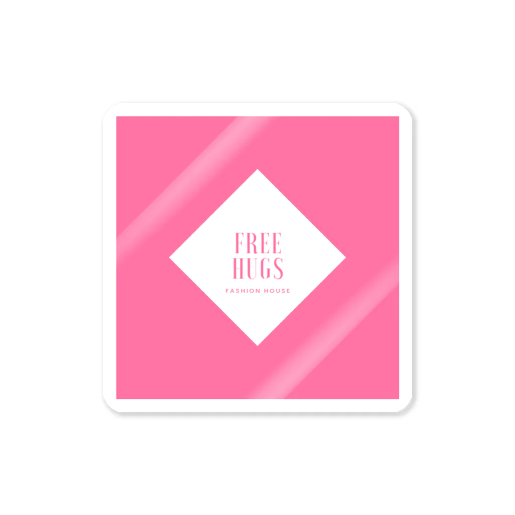 吉田屋のFREE HUGS(フリーハグ)【ダイヤ】 Sticker