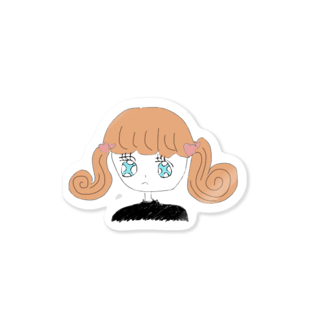 omumoeの店のおこ！の女の子 Sticker