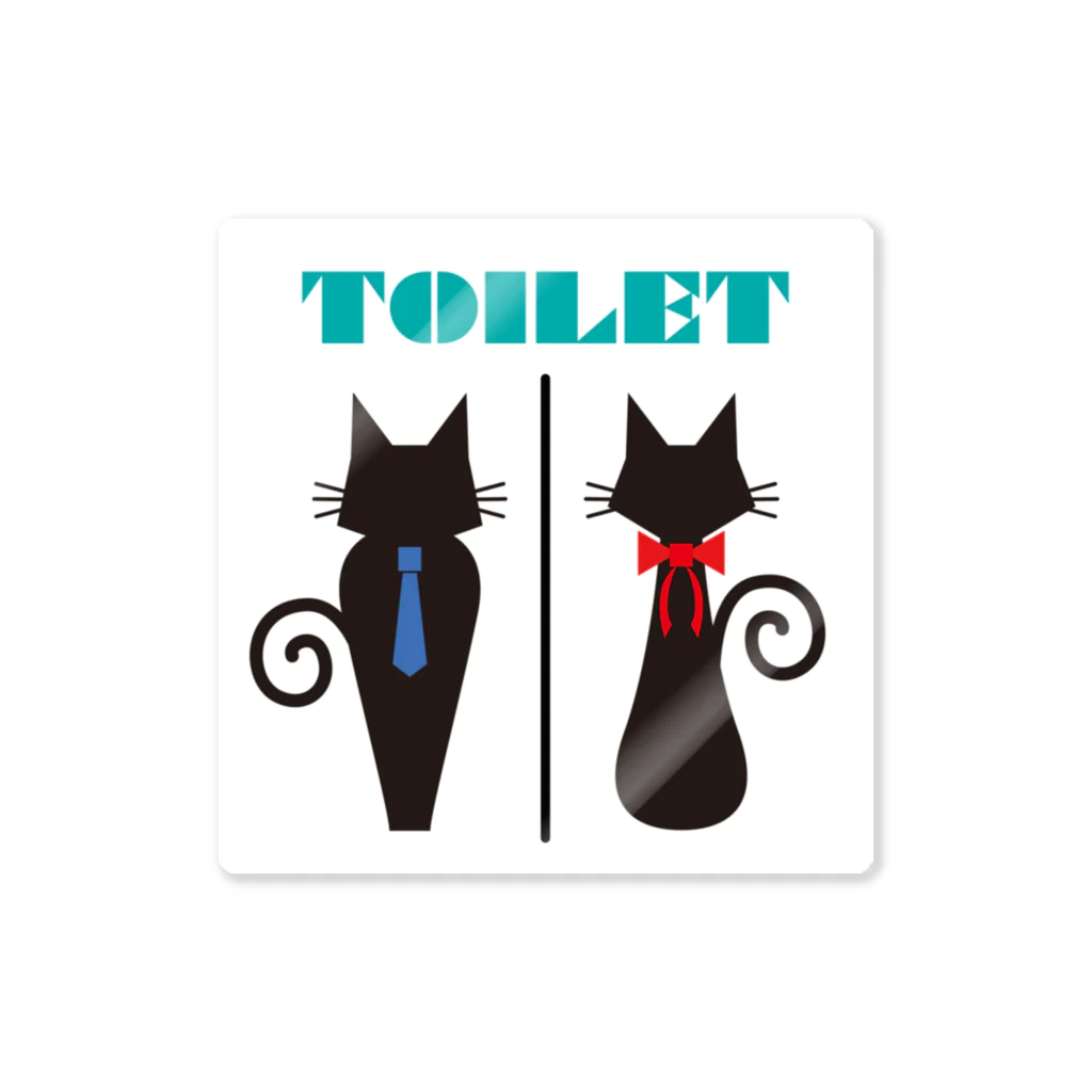 ManoMiroのCAT TOILET 2 ステッカー