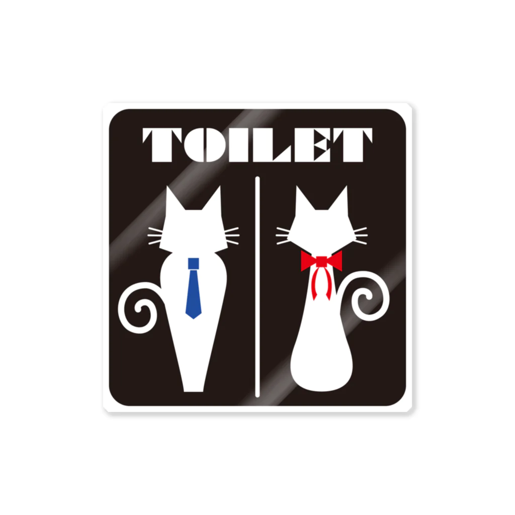 ManoMiroのCAT TOILET 3 Sticker