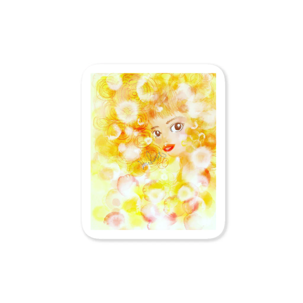 Mihoret  modeのmihoretレモン色 Sticker