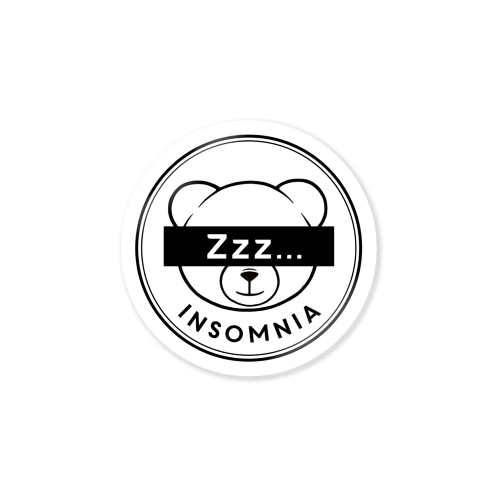 Insomnia...のXxx bear_White 스티커