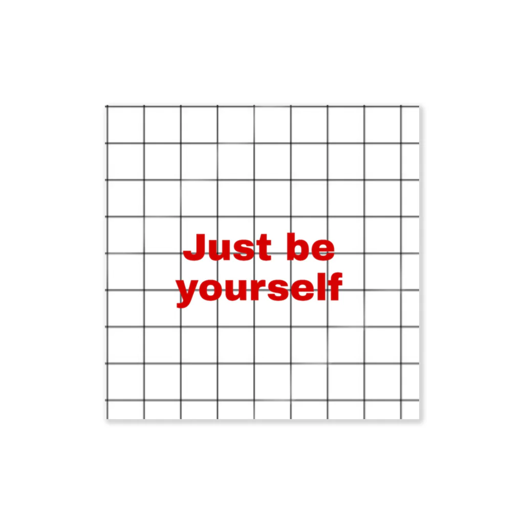 Just be yourselfのJust be yourself ステッカー