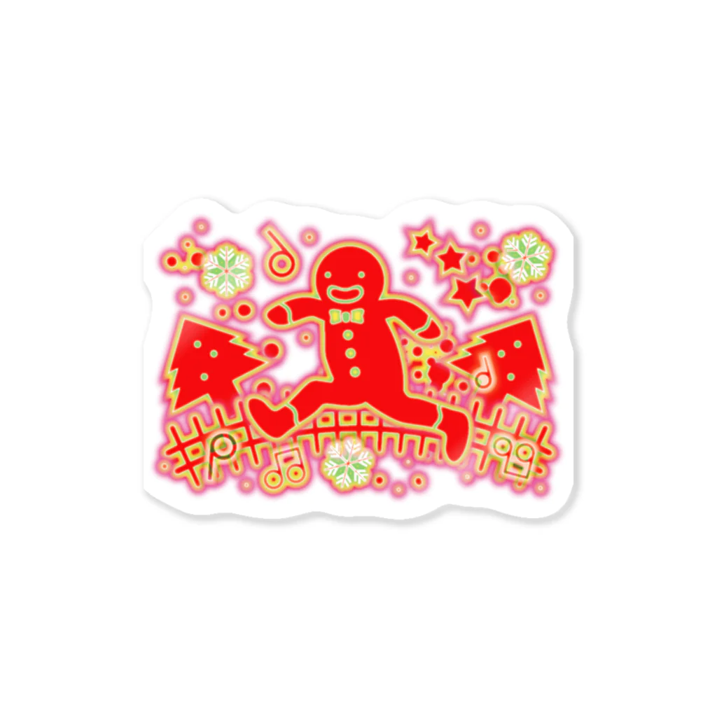 AURA_HYSTERICAのThe_Gingerbread_Man ステッカー