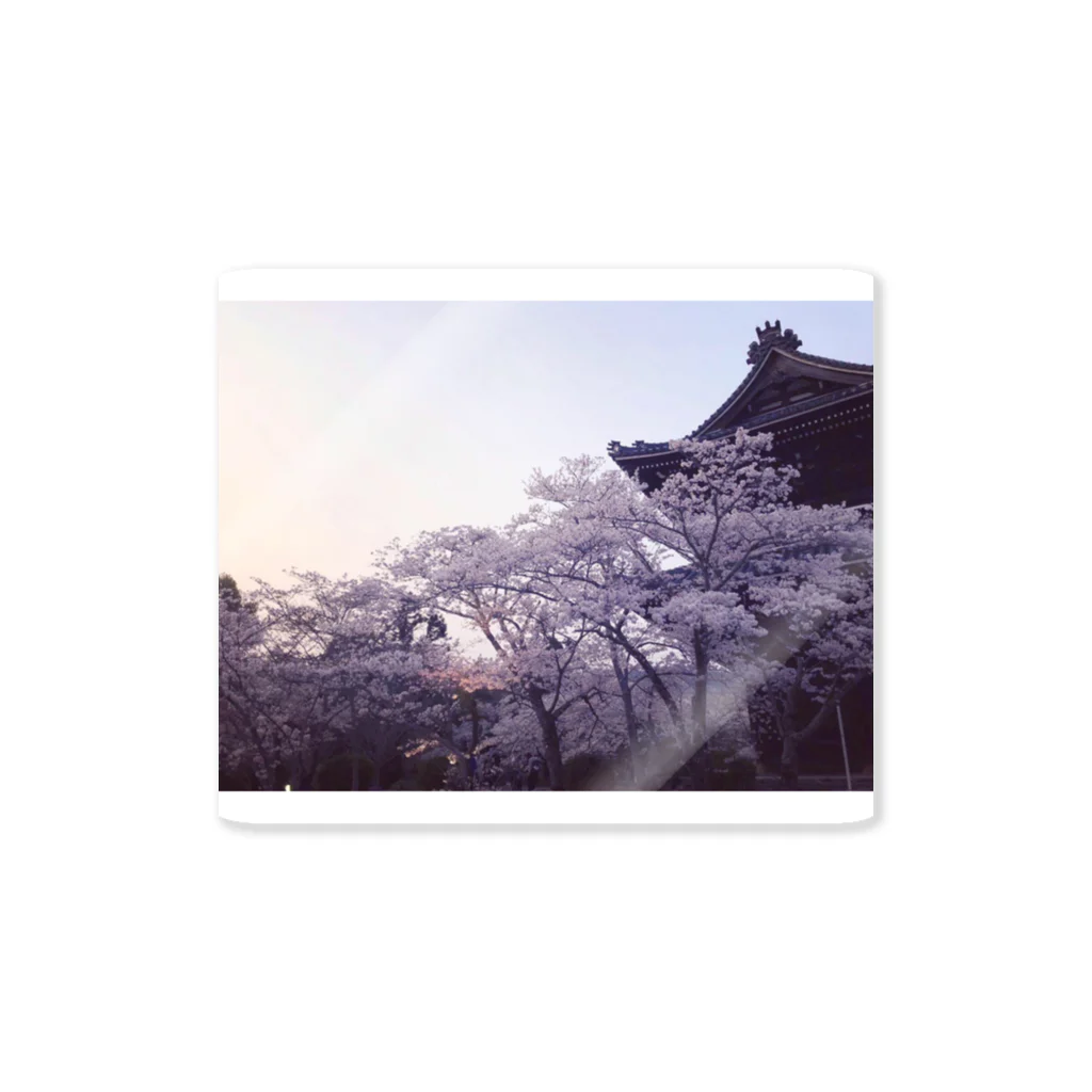 🍁紅葉🍁の桜と屋根 ステッカー