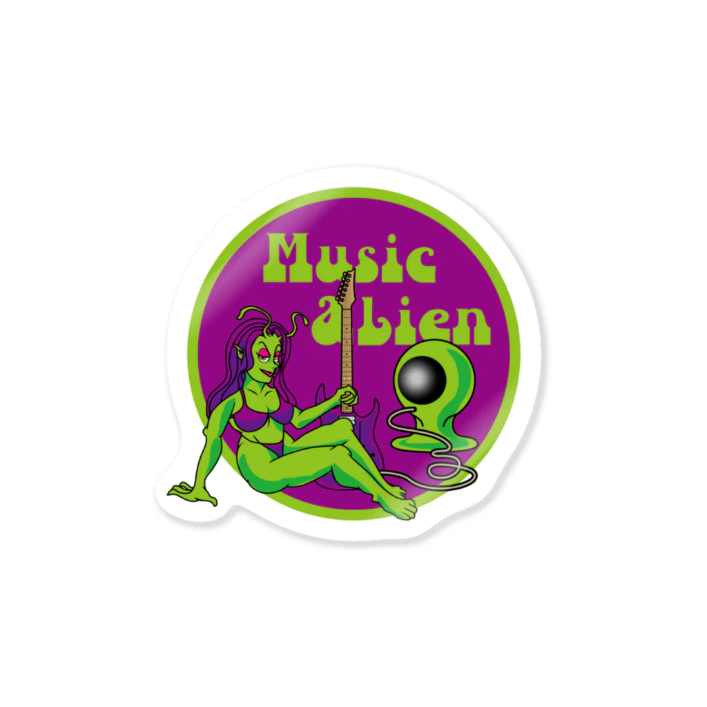 提供 tshopのMUSIC ALIEN Sticker