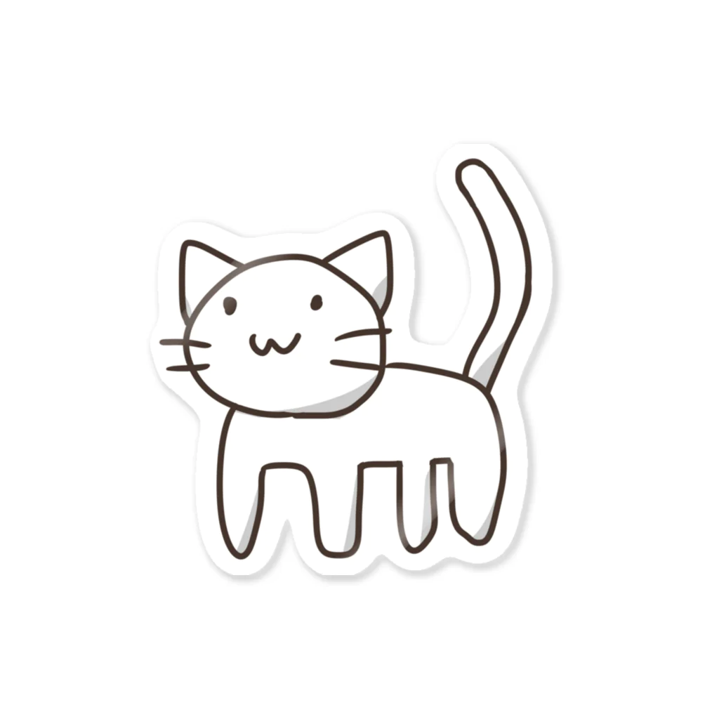 みけねこ屋のしろねこ Sticker