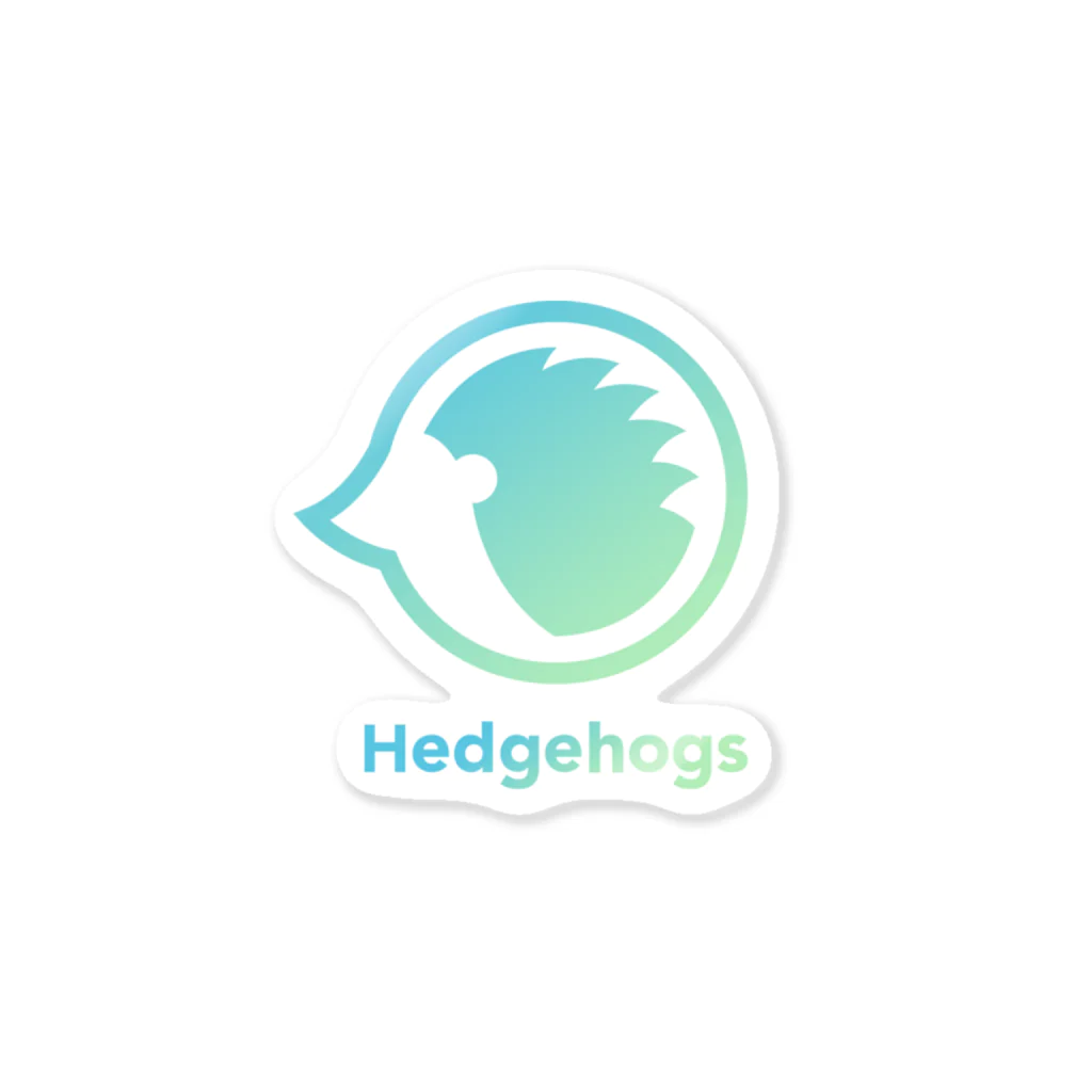 Hedgehogs SHOPのHedgehogs[green] ステッカー