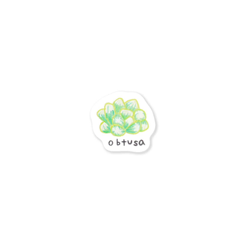 tanikuenの多肉植物オブツーサ Sticker