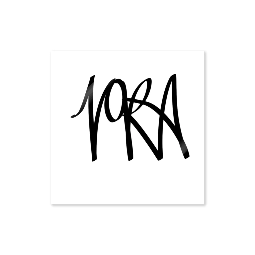 ノラのNora(calligraphy) ステッカー