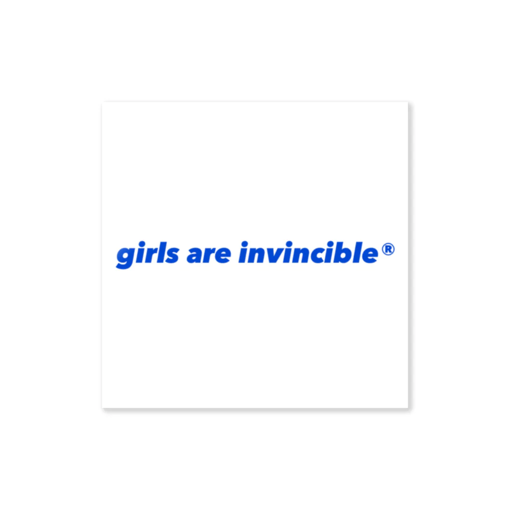 1999_sのgirls are invincible Sticker