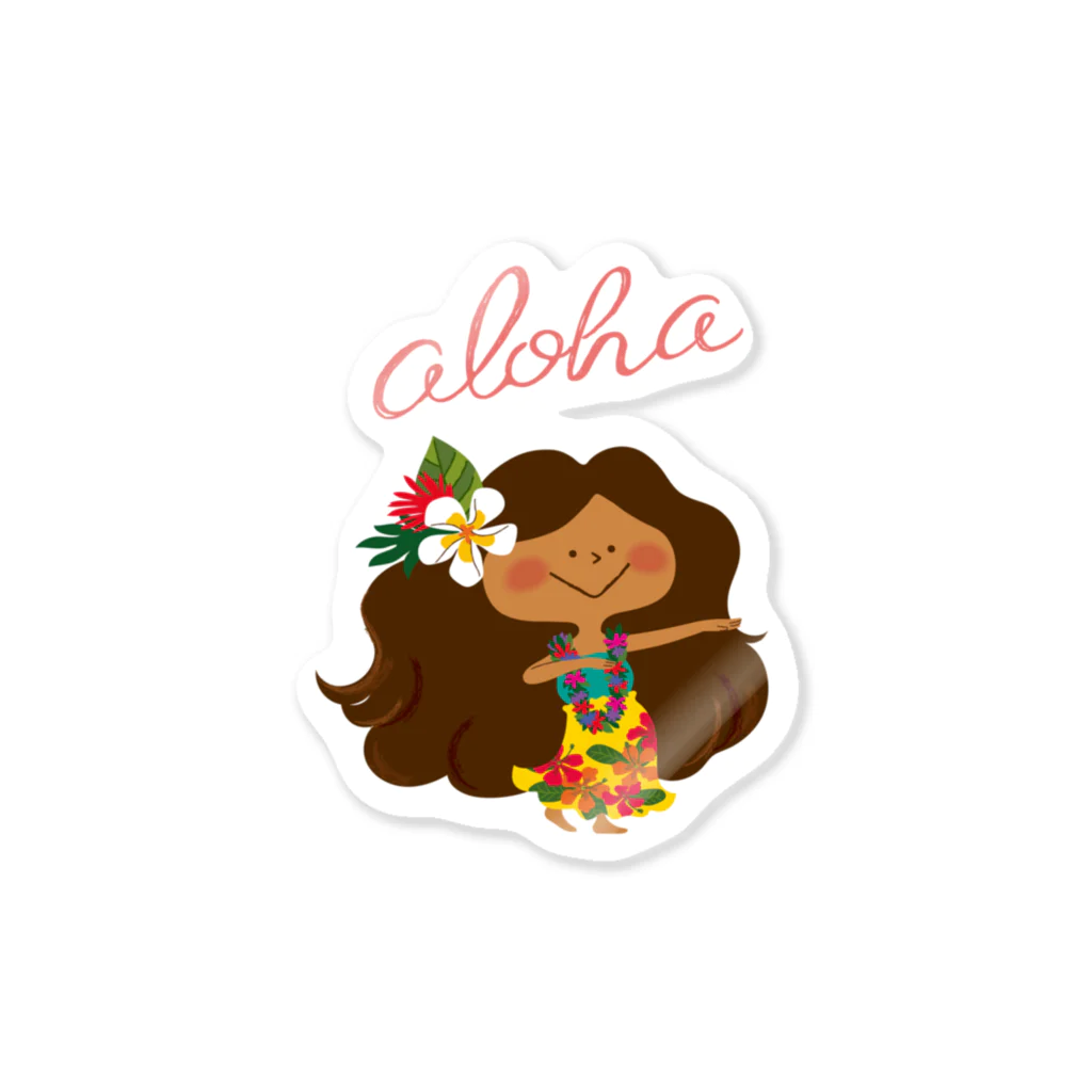 HOLO HOLO MARKET CHIGASAKIのaloha! HULA KAPUA Sticker