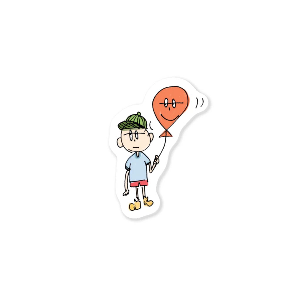 コットンのballoon boy Sticker