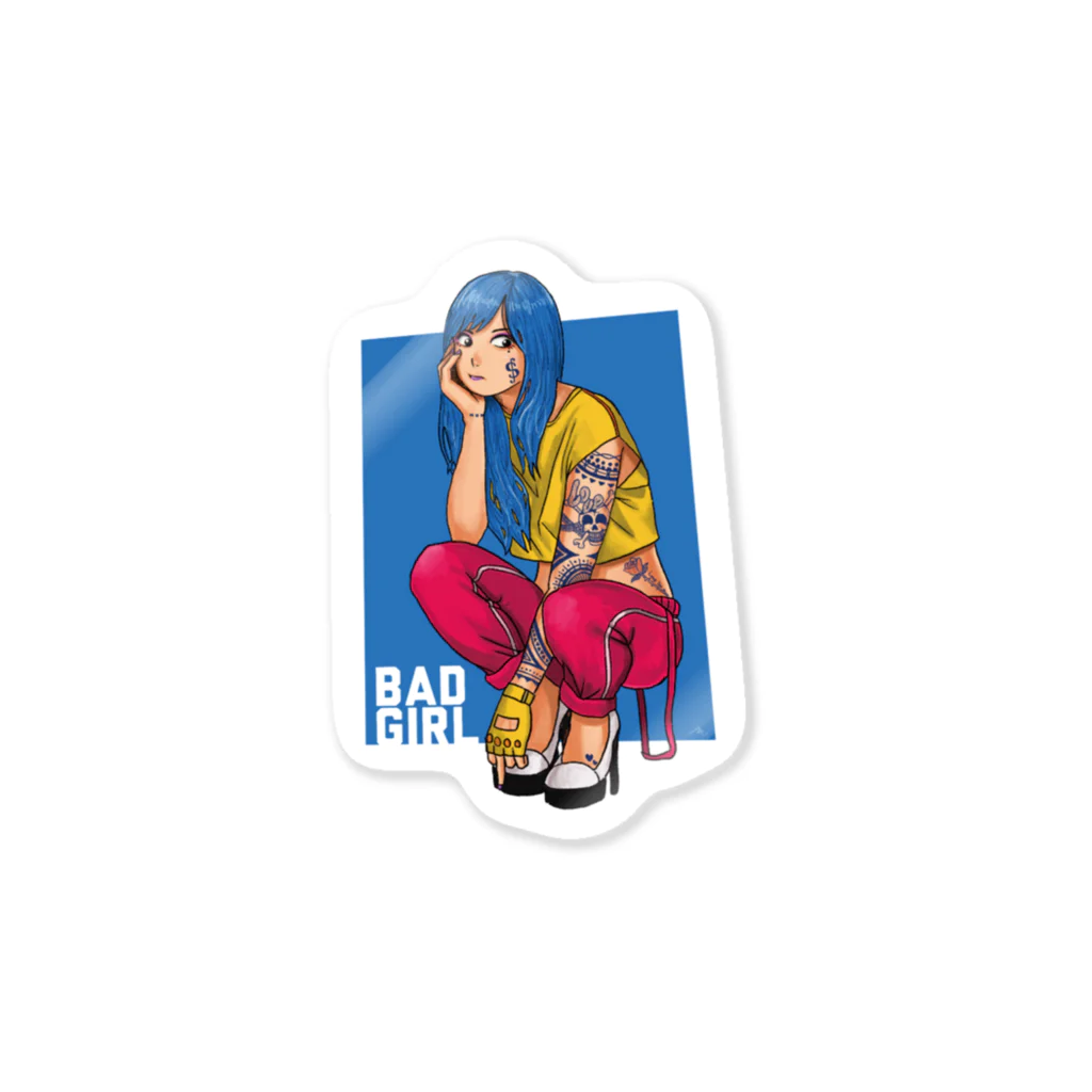 弗㌦のBAD GIRL Sticker