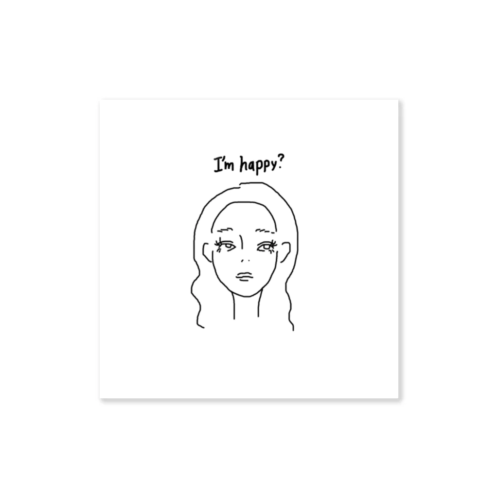 mau.のI'm  happy？ Sticker