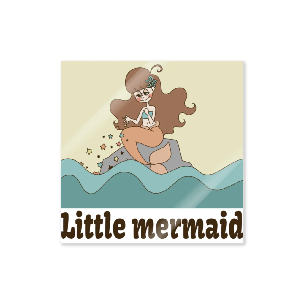 きのこもちのLittle mermaid ステッカー