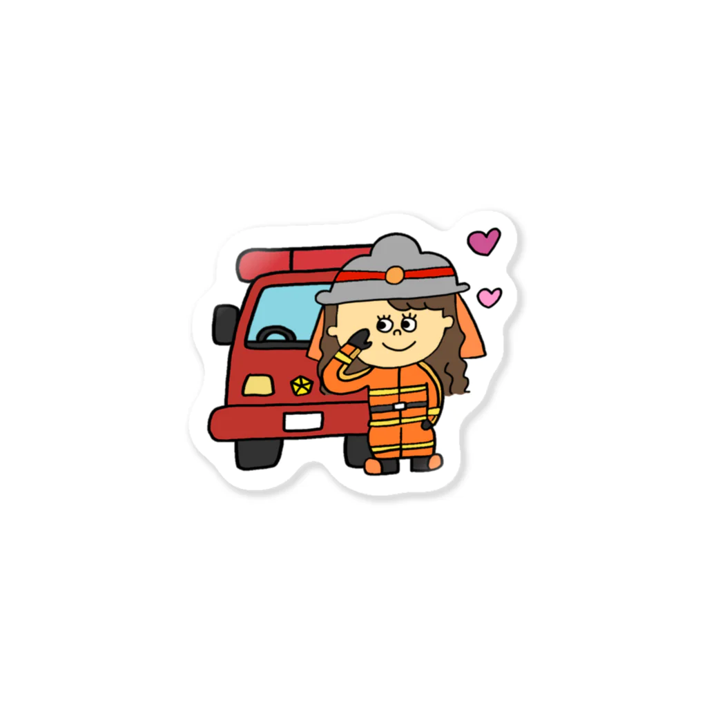 CHULAの消防女子 Sticker