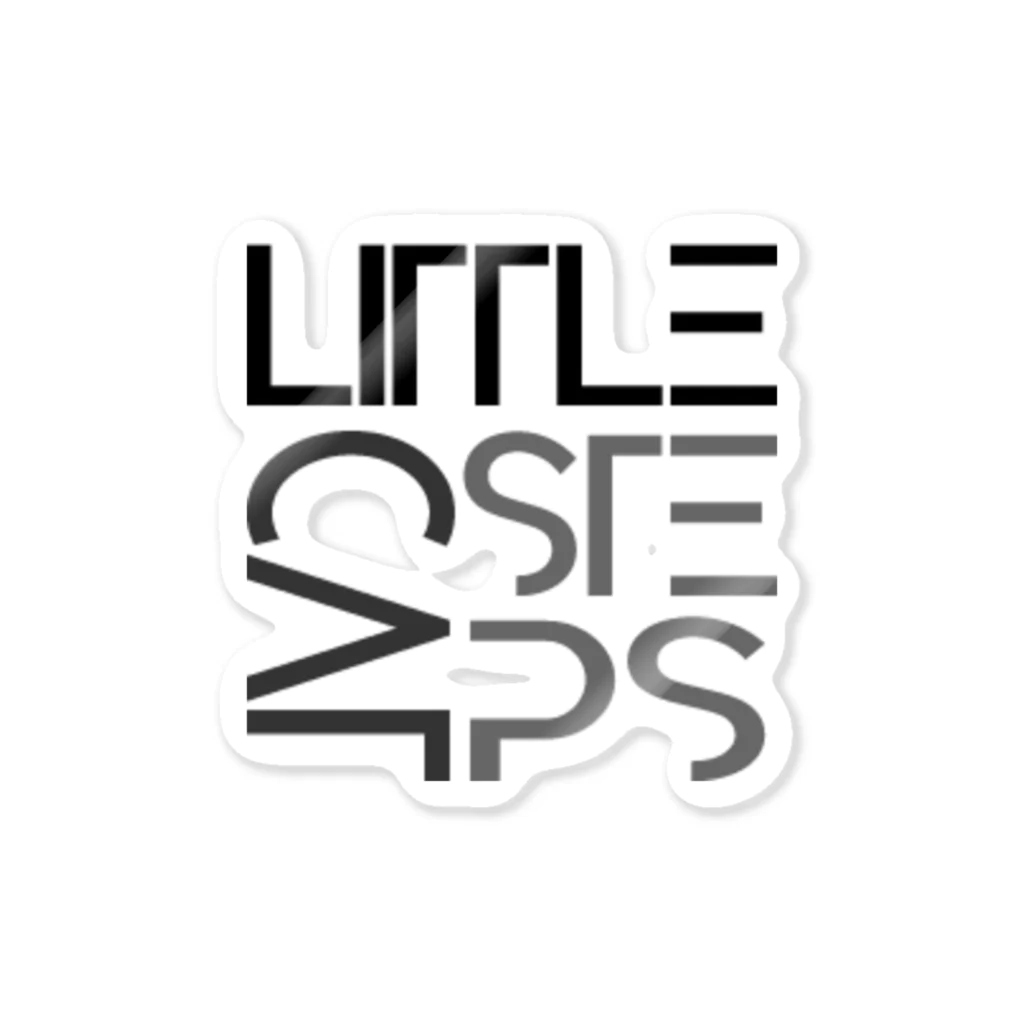 LITTLE CAT STEPSのLCSロゴ(黒) ステッカー