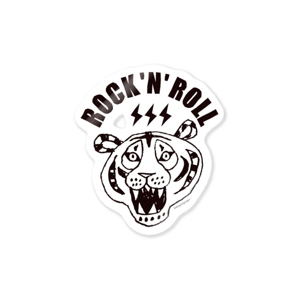 ROCK 'N' ROLL TIGER　ロックンロール タイガーのステッカー／ROCK 'N' ROLL TIGER タイガー ステッカー