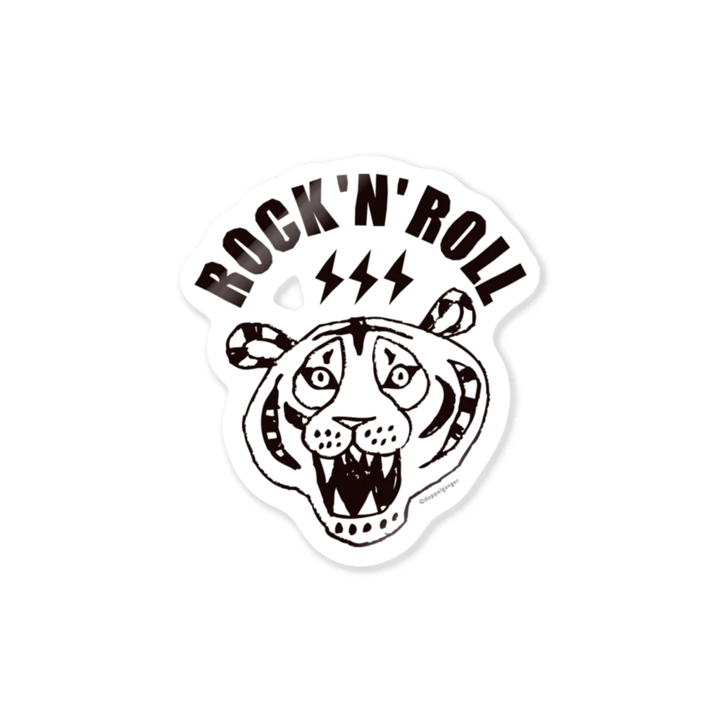 ROCK 'N' ROLL TIGER　ロックンロール タイガーのステッカー／ROCK 'N' ROLL TIGER タイガー 스티커