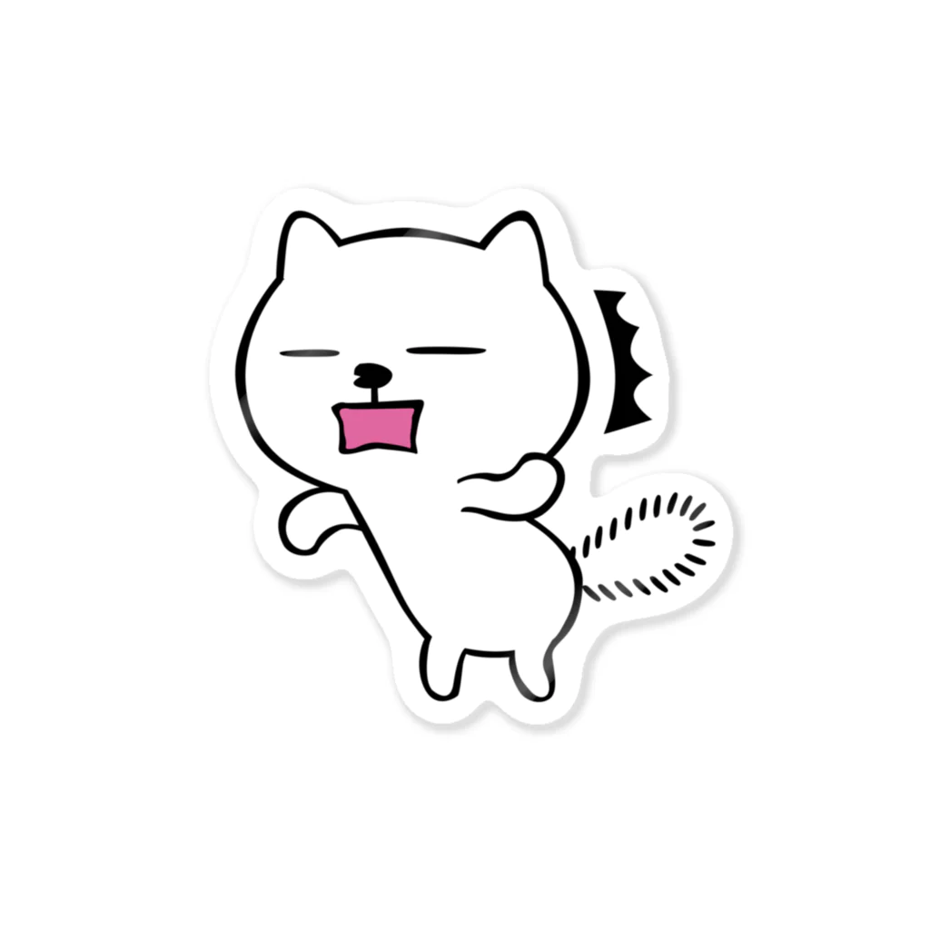 マシュマロデザインのぐーたらねこのだらだら日記　ステッカー Sticker