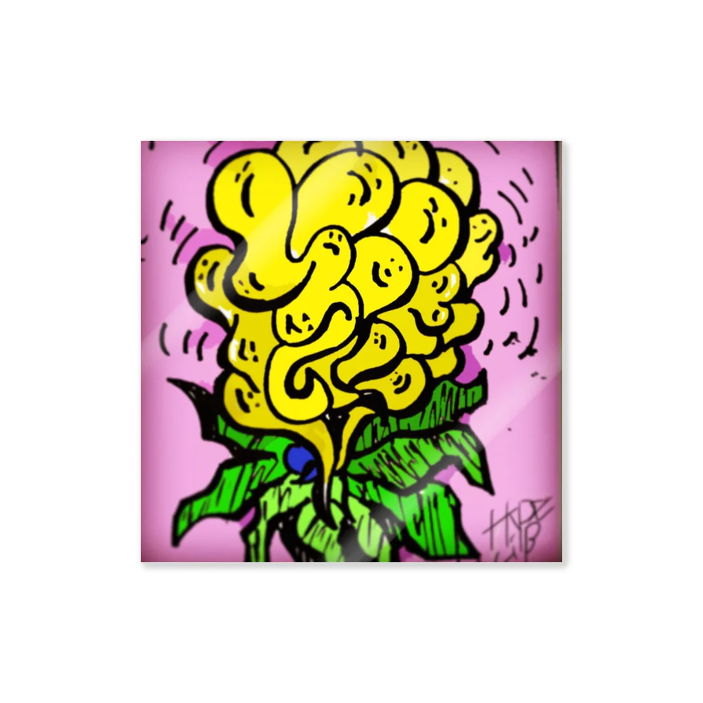 pounding_junk_shopのmind flower ステッカー