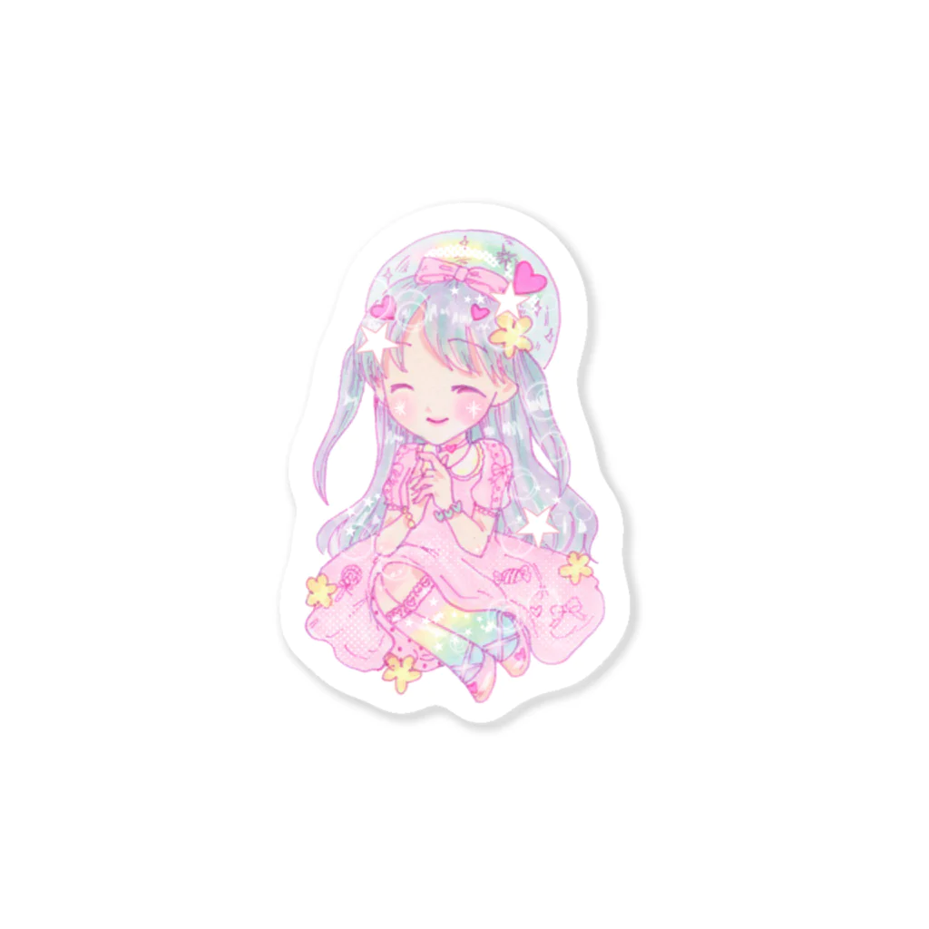 ichigotomahou.のにじいろ♡lovely　ステッカー Sticker