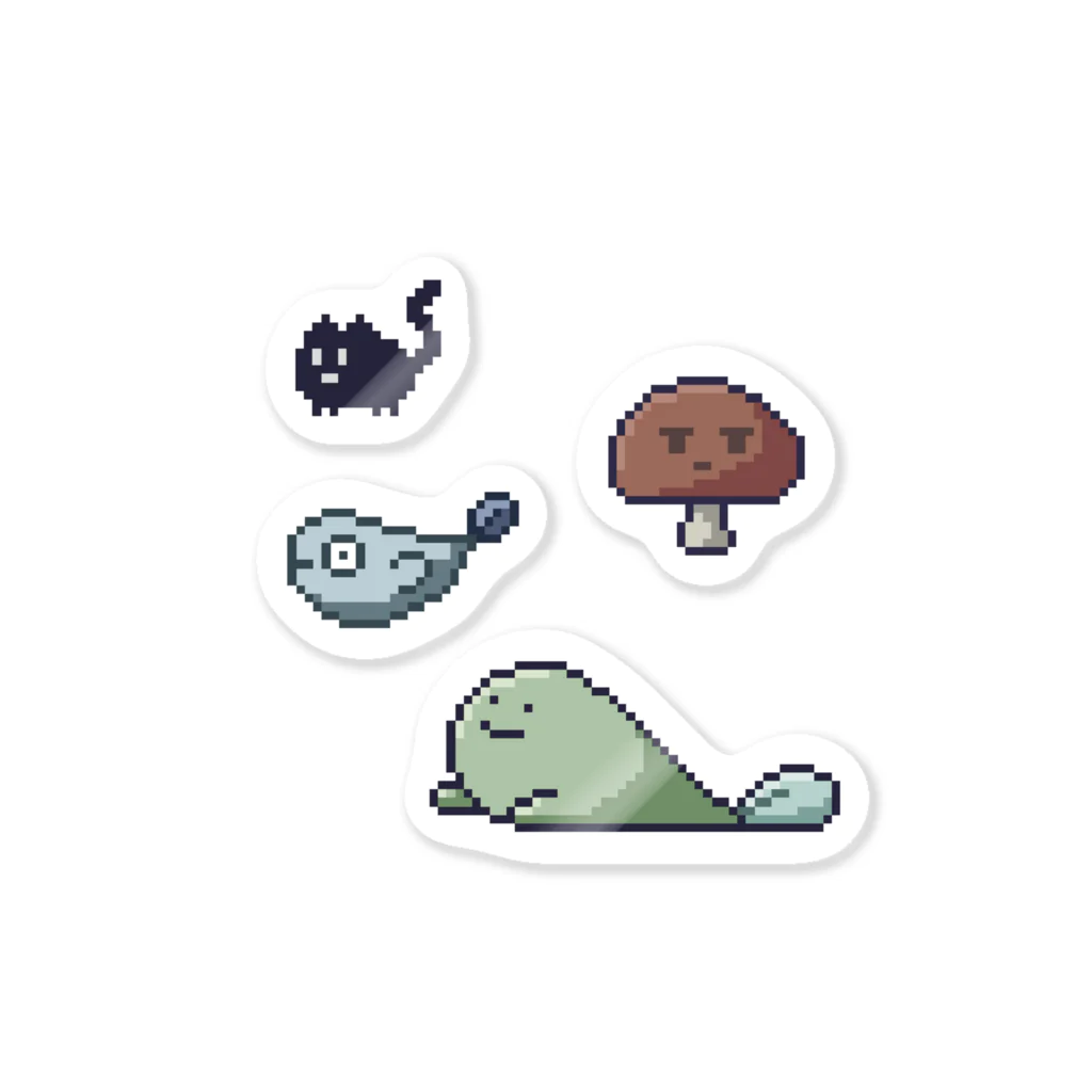 Tenのドット絵　ともだち Sticker