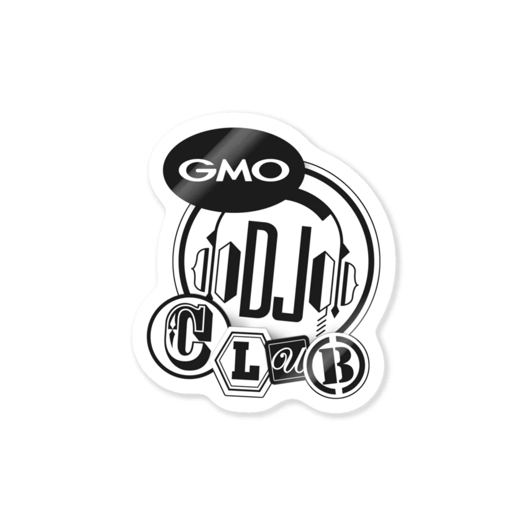 GMO DJ部のGMO DJ CLUB mono ステッカー