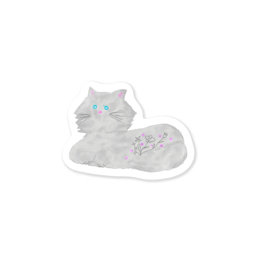 aru_atta_roomのふわふわキャット Sticker