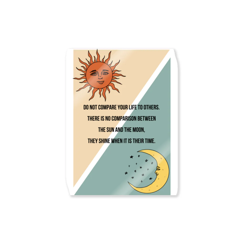 Cheeseart (Chi)のThe sun and the moon  Sticker