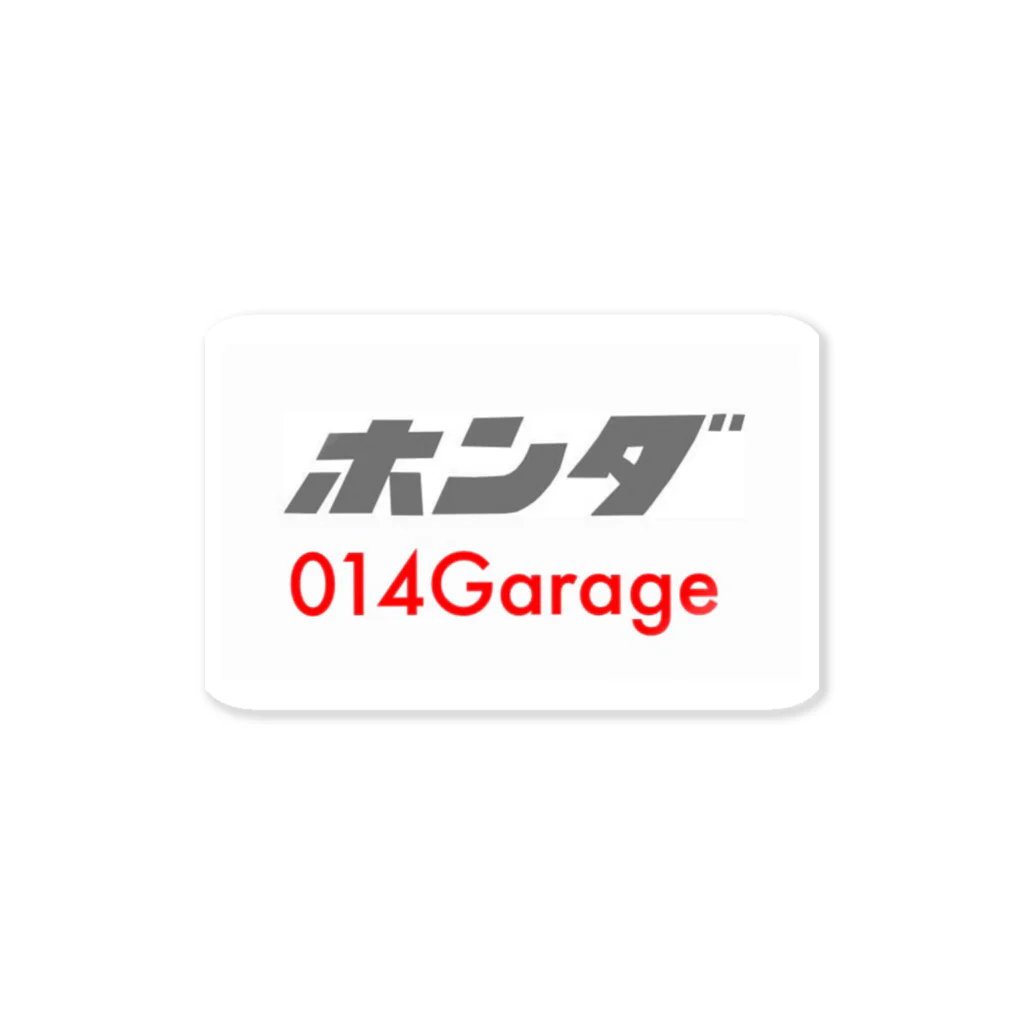 014Garageの014Garage 白枠 ステッカー