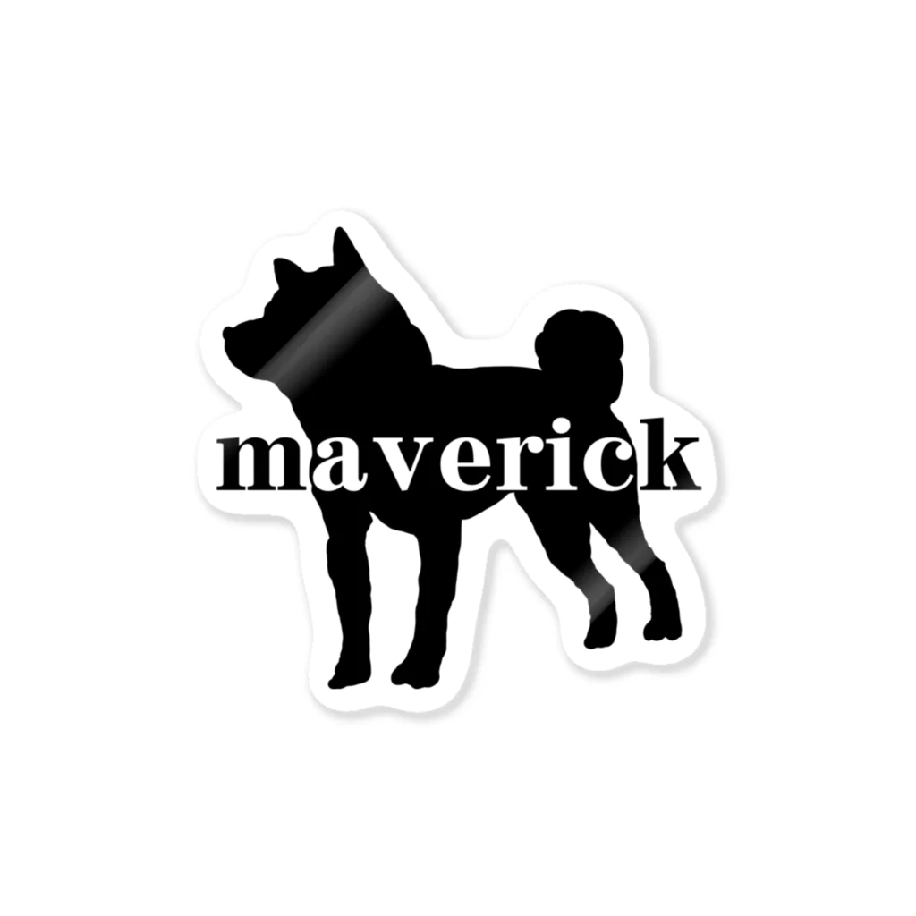 パイセンONLINEのmaverick犬 ステッカー