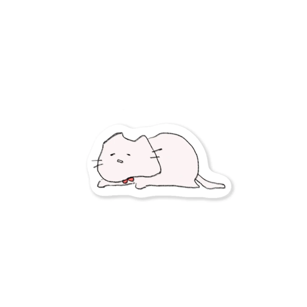 七田の眠たい猫 Sticker