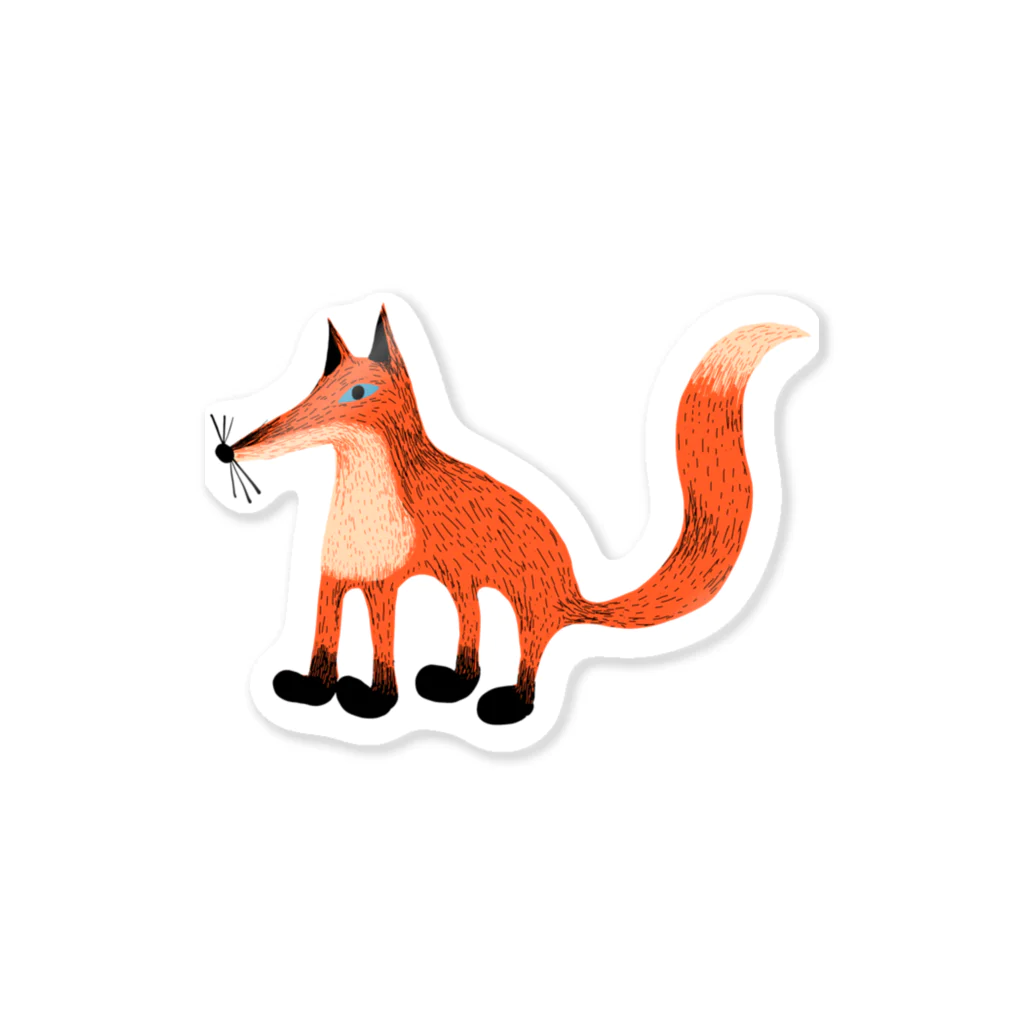 Tania NobukovskiのLONELY FOX Sticker