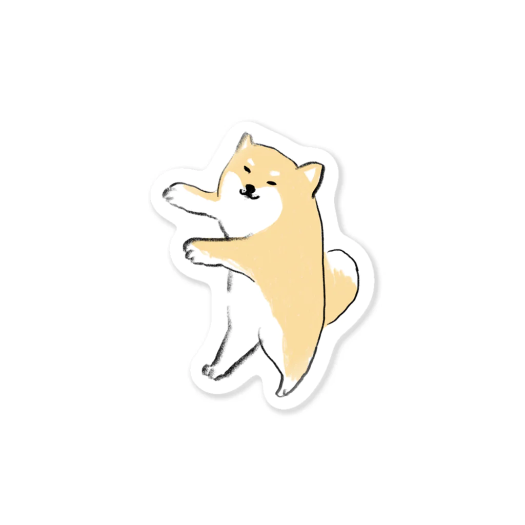 ぺろぺろぺろぺろ【せいこせんせい】のだっこ　柴犬 Sticker