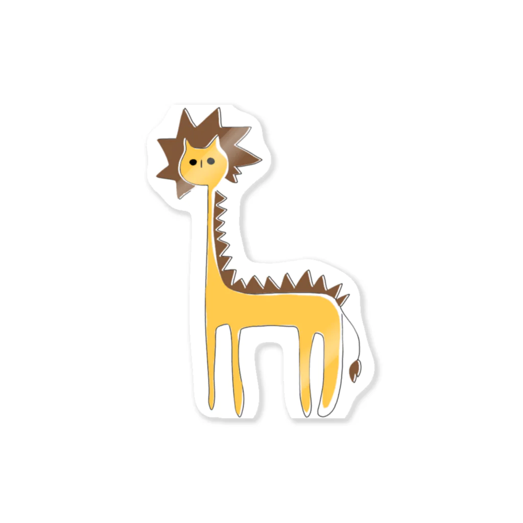 フクダナゴの長いライオン Sticker