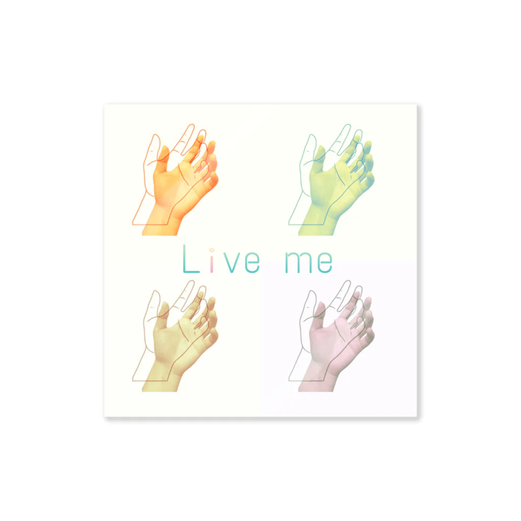 ﾘｰｽﾗｯｼｭのLive me 스티커