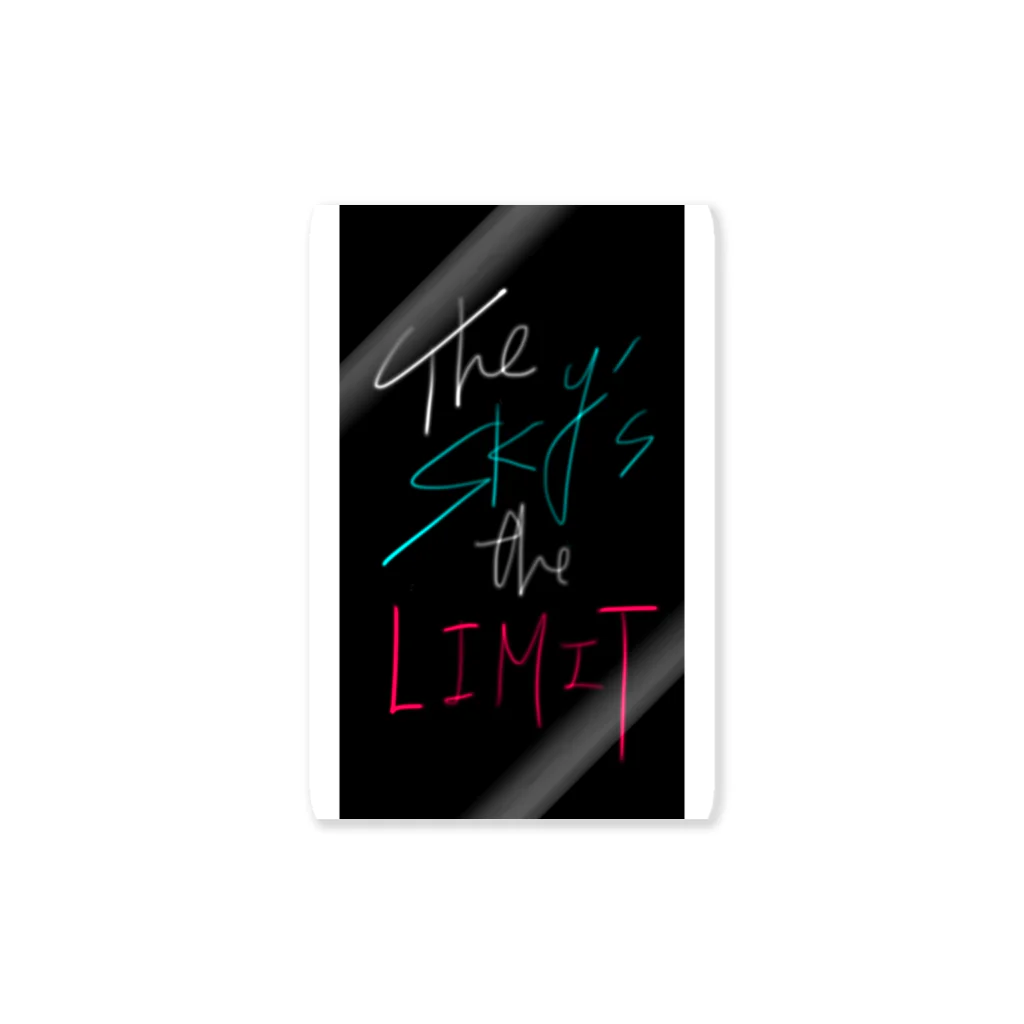 CLOUD 9のThe sky's the limit ステッカー