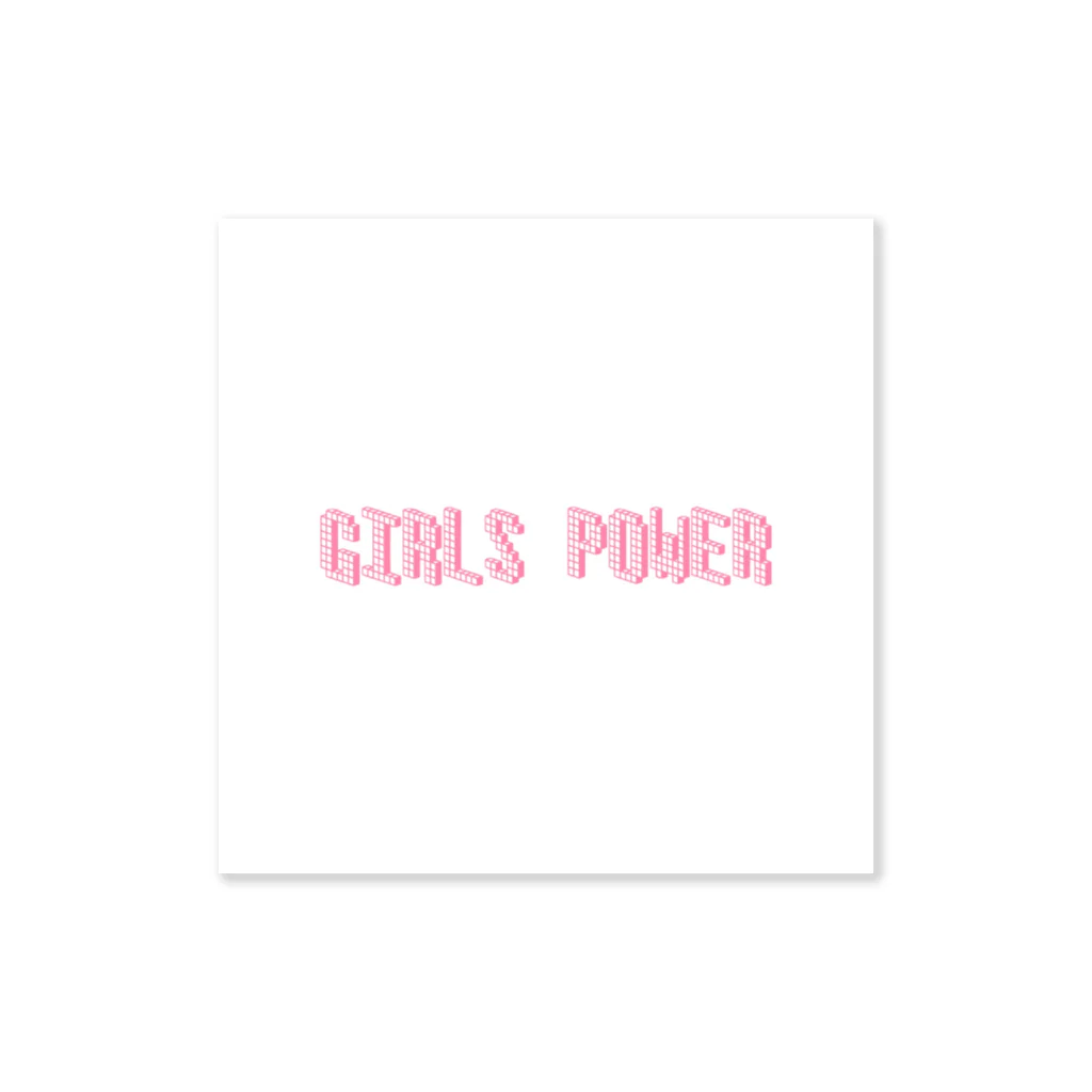 1999_sのGIRLS POWER ステッカー