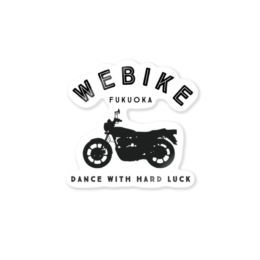 tetsyameowのWEBikeマブダチモデル（プリント黒） ステッカー