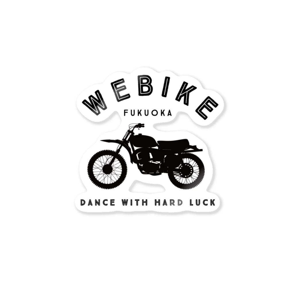 tetsyameowのWEBike VMX(黒プリント） Sticker