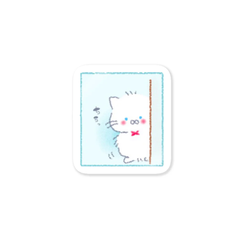 illustrator_catの白い猫 Sticker