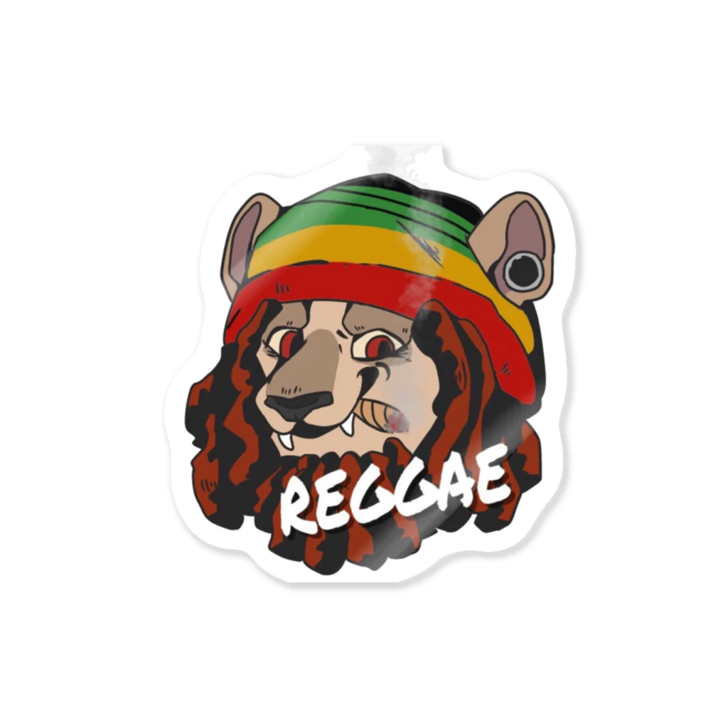 👾Churro👾のreggae lion ステッカー