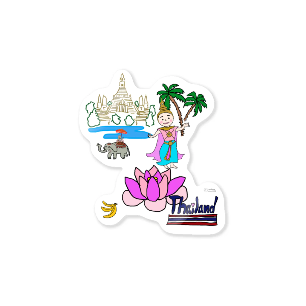 uwotomoの【THAILAND】蓮と踊り子DX Sticker