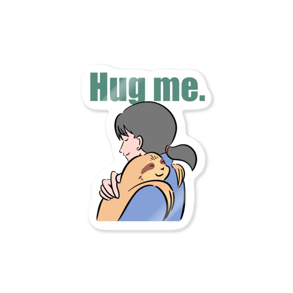 コトブキ商店のHug me. ステッカー