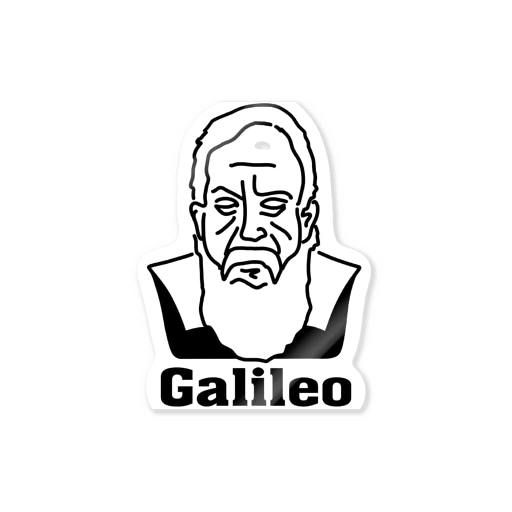 ガリレオ Galileo Galilei イラスト 歴史 偉人 Sticker By Aliviosta Suzuri